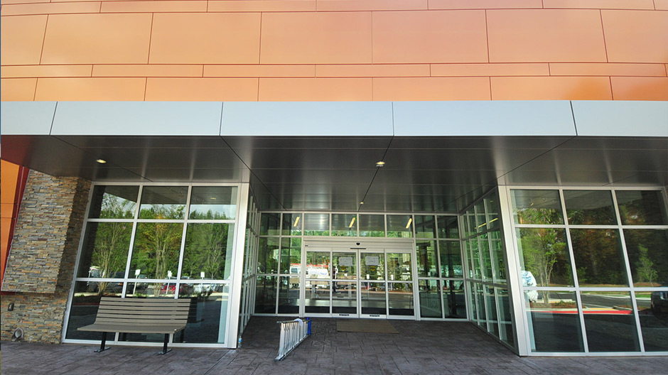 Wolf Creek Library Entrance featuring ALPOLIC MCM