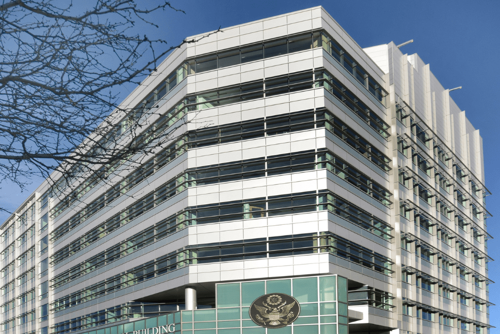 Government building retrofitted with ALPOLIC MCM