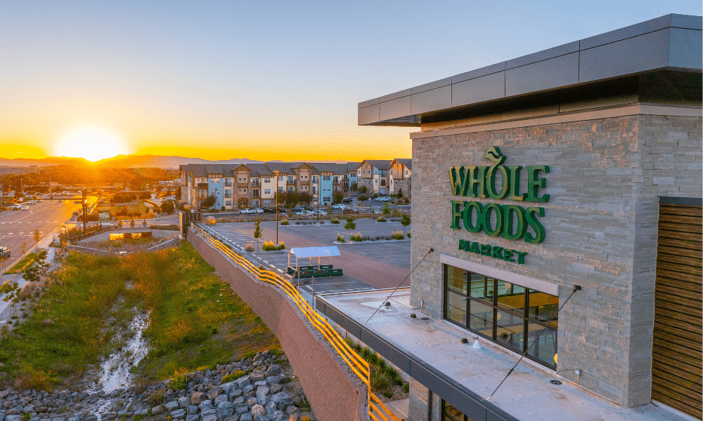 Top view of Whole Foods, clad with ALPOLIC MCM