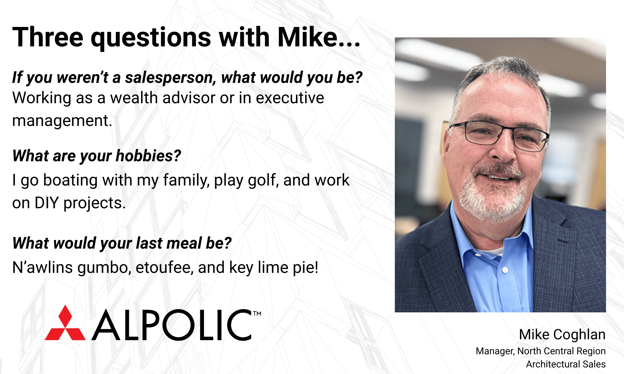 3 questions with Mike Coghlan