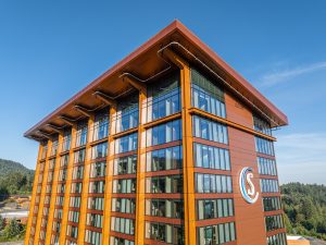 Tower of Snoqualmie Casino Hotel by Stephen Cox for Skanska USA
