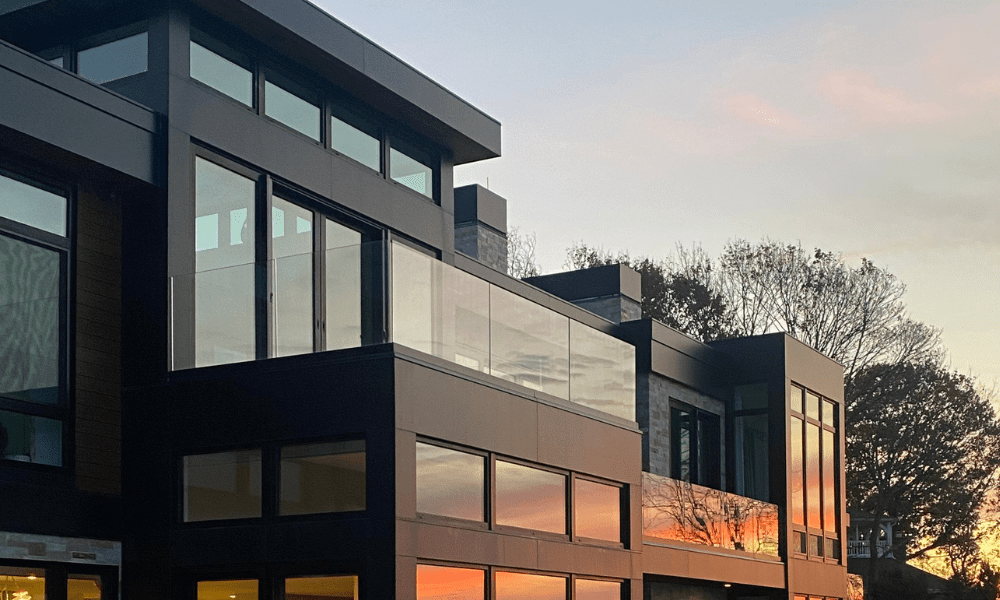upper floor of private home clad with ALPOLIC