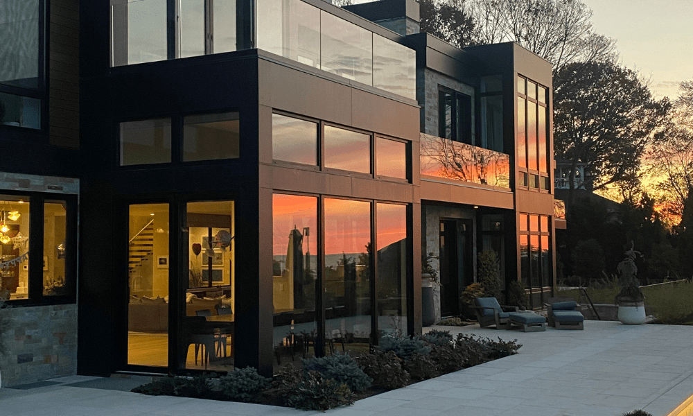 lower floor of private home clad with ALPOLIC