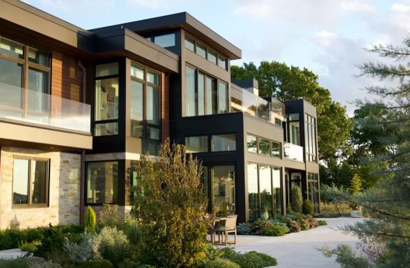 New York private home with ALPOLIC MCM day view